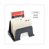 Universal® Recycled Plastic Incline Sorter, 5 Sections, Letter Size Files, 13.25" x 9" x 9", Black (UNV08105) Each
