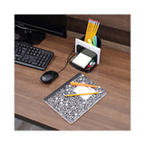 Universal® Deluxe Message Center, 6 Compartments, Plastic, 5.5 x 6.75 x 5, Black (UNV08110) Each
