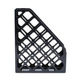Universal® Recycled Plastic Magazine File, 3 x 10 x 11.88, Black (UNV08118) Each