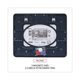 Universal® Recycled Cubicle Dry Erase Board, 15.88 x 12.88, White Surface, Charcoal Plastic Frame (UNV08165) Each