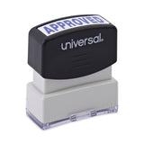Universal® Message Stamp, APPROVED, Pre-Inked One-Color, Blue (UNV10043) Each