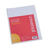 Universal® Deluxe Write-On/Erasable Tab Index, 8-Tab, 11 x 8.5, White, White Tabs, 1 Set (UNV20818) Each