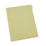 Universal® Insertable Tab Index, 8-Tab, 11 x 8.5, Buff, Clear Tabs, 24 Sets (UNV20841) Pack of 24