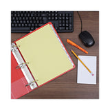 Universal® Insertable Tab Index, 8-Tab, 11 x 8.5, Buff, Clear Tabs, 24 Sets (UNV20841) Pack of 24