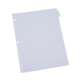 Universal® Self-Tab Index Dividers, 8-Tab, 11 x 8.5, White, 24 Sets (UNV20845) Pack of 24