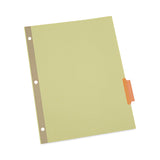 Universal® Deluxe Extended Insertable Tab Indexes, 5-Tab, 11 x 8.5, Buff, Assorted tabs, 24 Sets (UNV20860) Pack of 24