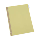 Universal® Deluxe Extended Insertable Tab Indexes, 8-Tab, 11 x 8.5, Buff, Clear Tabs, 24 Sets (UNV20891) Pack of 24