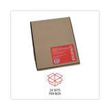Universal® Deluxe Extended Insertable Tab Indexes, 8-Tab, 11 x 8.5, Buff, Clear Tabs, 24 Sets (UNV20891) Pack of 24