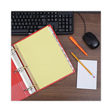 Universal® Deluxe Extended Insertable Tab Indexes, 8-Tab, 11 x 8.5, Buff, Clear Tabs, 24 Sets (UNV20891) Pack of 24
