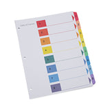 Universal® Deluxe Table of Contents Dividers for Printers, 8-Tab, 1 to 8; Table Of Contents, 11 x 8.5, White, 6 Sets (UNV24802) Pack of 6 Sets