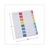 Universal® Deluxe Table of Contents Dividers for Printers, 8-Tab, 1 to 8; Table Of Contents, 11 x 8.5, White, 6 Sets (UNV24802) Pack of 6 Sets