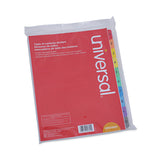Universal® Deluxe Table of Contents Dividers for Printers, 10-Tab, 1 to 10; Table Of Contents, 11 x 8.5, White, 6 Sets (UNV24804) Pack of 6 Sets