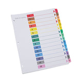 Universal® Deluxe Table of Contents Dividers for Printers, 15-Tab, 1 to 15; Table Of Contents, 11 x 8.5, White, 6 Sets (UNV24808) Pack of 6 Sets