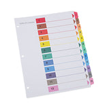Universal® Deluxe Table of Contents Dividers for Printers, 12-Tab, 1 to 12; Table Of Contents, 11 x 8.5, White, 6 Sets (UNV24806) Pack of 6 Sets
