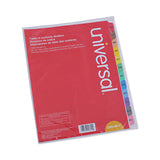Universal® Deluxe Table of Contents Dividers for Printers, 12-Tab, Jan. to Dec., 11 x 8.5, White, 1 Set (UNV24810) Each