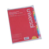 Universal® Deluxe Table of Contents Dividers for Printers, 26-Tab, A to Z, 11 x 8.5, White, 1 Set (UNV24812) Set of 26