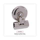 Universal® Bulldog Magnetic Clips, Small, Nickel, 18/Pack (UNV31260) Pack of 18