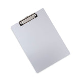 Universal® Aluminum Clipboard with Low Profile Clip, 0.5" Clip Capacity, Holds 8.5 x 11 Sheets, Aluminum (UNV40301) Each