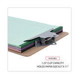 Universal® Hardboard Clipboard, 1.25" Clip Capacity, Holds 8.5 x 11 Sheets, Brown (UNV40304) Each