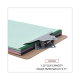 Universal® Hardboard Clipboard, 1.25" Clip Capacity, Holds 8.5 x 11 Sheets, Brown, 3/Pack (UNV40304VP) Pack of 3