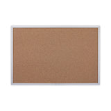 Universal® Cork Bulletin Board, 36 x 24, Tan Surface, Aluminum Frame (UNV43613) Each