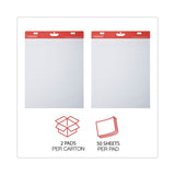 Universal® Renewable Resource Sugarcane Based Easel Pads, Presentation Format (1" Rule), 27 x 34, White, 50 Sheets, 2/Carton (UNV45602) Pack of 2 Pads