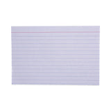 Universal® Ruled Index Cards, 4 x 6, White, 100/Pack (UNV47230) Pack of 100