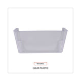 Universal® Wall Files, 3 Sections, Letter Size, 13" x 4" x 14", Clear, 3/Set (UNV53682) 1 Set