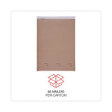 Universal® Natural Self-Seal Cushioned Mailer, #5, Barrier Bubble Air Cell Cushion, Self-Adhesive Closure, 10.5 x 16, Kraft, 80/Carton (UNV62264) Case of 80