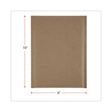 Universal® Natural Self-Seal Cushioned Mailer, #0, Barrier Bubble Air Cell Cushion, Self-Adhesive Closure, 6 x 10, Kraft, 200/Carton (UNV62425) Case of 200