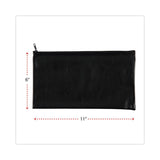 Universal® Zippered Wallets/Cases, Leatherette PU, 11 x 6, Black, 2/Pack (UNV69021) Pack of 2