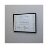 Universal® Metal Photo Frame, Aluminum, 8.5 x 11, Black (UNV76840) Each