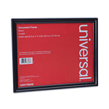 Universal® All Purpose Document Frame, 8.5 x 11 Insert, Black, 3/Pack (UNV76848) Pack of 3