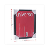 Universal® All Purpose Document Frame, 8.5 x 11 Insert, Black, 3/Pack (UNV76848) Pack of 3