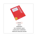 Universal® White Labels, Inkjet/Laser Printers, 5.5 x 8.5, White, 2/Sheet, 100 Sheets/Pack (UNV80206) Pack of 200