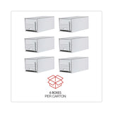 Universal® Economy Storage Drawer Files, Letter Files, White, 6/Carton (UNV85120) Case of 6