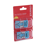 Universal® Deluxe Message Arrow Flags, "Initial Here", Blue, 100/Pack (UNV99009) Pack of 100