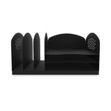 Safco® Steel Combo Desktop Sorter w/3 Horizontal and 3 Vertical Sections, Letter, 16.25x11.25x8.25, Black,Ships in 1-3 Business Days (SAF3167BL) Each