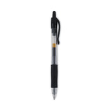 Pilot® G2 Premium Gel Pen, Retractable, Extra-Fine 0.5 mm, Black Ink, Smoke/Black Barrel, Dozen (PIL31002) 1 Dozen