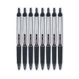 Pilot® Precise V5RT Roller Ball Pen, Retractable, Extra-Fine 0.5 mm, Black Ink, Black Barrel, Dozen (PIL26062) 1 Dozen