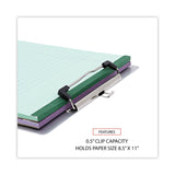 Universal® Aluminum Clipboard with Low Profile Clip, 0.5" Clip Capacity, Holds 8.5 x 11 Sheets, Aluminum (UNV40301) Each