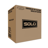 SOLO® Lift Back and Lock Tab Cup Lids for Foam Cups, Fits 8 oz Trophy Cups, White, 100/Pack (SCCDLX8RPK) Pack of 100