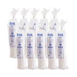 SOLO® Lift Back and Lock Tab Lids for Paper Cups, Fits 8 oz Cups, White, 100/Sleeve, 10 Sleeves/Carton (SCCLB3081) Case of 1000