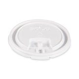 SOLO® Lift Back and Lock Tab Lids for Paper Cups, Fits 10 oz Cups, White, 100/Sleeve, 10 Sleeves/Carton (SCCLB3101) Case of 1000