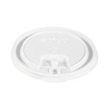 SOLO® Lift Back and Lock Tab Lids for Paper Cups, Fits 10 oz to 24 oz Cups, White, 100/Sleeve, 10 Sleeves/Carton (SCCLB3161) Case of 1000