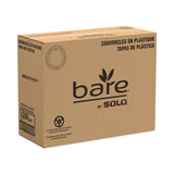 SOLO® Bare Eco-Forward RPET Deli Container Lids, Recessed Lid, Fits 8 oz, Clear, Plastic, 50/Pack, 10 Packs/Carton (SCCLG8R) Case of 500