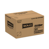 SOLO® SoloServe Dome Cup Lids, Fits 5 oz to 8 oz Containers, Clear, 50/Pack 20 Packs/Carton (SCCSDL58) Case of 1000