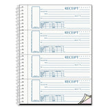 Rediform® Spiralbound Unnumbered Money Receipt Book, Three-Part Carbonless, 7 x 2.75, 4 Forms/Sheet, 120 Forms Total (REDS16444WCL) Each