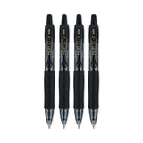 Pilot® G2 Mini Gel Pen, Retractable, Fine 0.7 mm, Black Ink, Smoke/Black Barrel, 4/Pack (PIL31734) Pack of 4