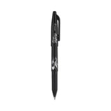Pilot® FriXion Ball Erasable Gel Pen, Stick, Fine 0.7 mm, Black Ink, Black/White Barrel, Dozen (PIL31550) Each